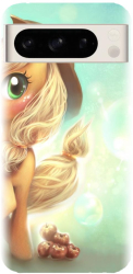 Husa din silicon compatibila cu Google Pixel 8 Pro - model Cute pony AppleJack 