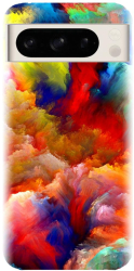 Husa din silicon compatibila cu Google Pixel 8 Pro - model Oil Painting Colorful Strokes
