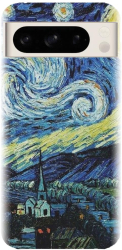 Husa din silicon compatibila cu Google Pixel 8 Pro - model The Starry Night 