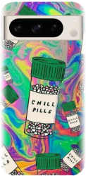 Husa din silicon compatibila cu Google Pixel 8 Pro - model Trippy Pills 
