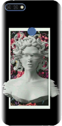 Husa din silicon compatibila cu Huawei Honor 7C - model Contemporary Art 2 