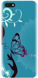 Husa din silicon compatibila cu Huawei Honor 7S - model Blue Butterfly 
