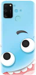 Husa din silicon compatibila cu Huawei Honor 9A - model Cute Blue 