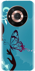 Husa din silicon compatibila cu Huawei Honor Magic 3 / Magic 3 Pro - model Blue Butterfly 