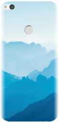 Husa din silicon compatibila cu Huawei Nova Lite - model Blue Mountain Crests 