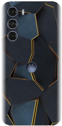 Husa din silicon compatibila cu Motorola Moto G200 5G - model Abstract Draw 