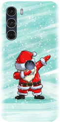 Husa din silicon compatibila cu Motorola Moto G200 5G - model Santa Dance 