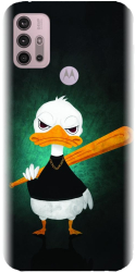 Husa din silicon compatibila cu Motorola Moto G30 - model Duck With A Bat