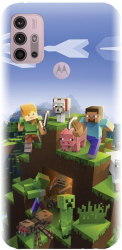 Husa din silicon compatibila cu Motorola Moto G30 - model MInecfraft 2