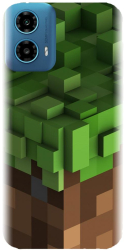 Husa din silicon compatibila cu Motorola Moto G34 5G - model Minecraft 