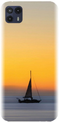 Husa din silicon compatibila cu Motorola Moto G50 5G XT2149-1 - model Wind Sail Boat Ocean Sunse 