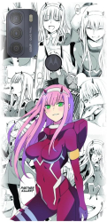 Husa din silicon compatibila cu Motorola Moto G50 - model Anime Zero Two 