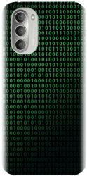 Husa din silicon compatibila cu Motorola Moto G51 5G - model Binary Code 