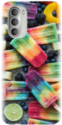 Husa din silicon compatibila cu Motorola Moto G52 / G82 - model Colorful Ice Cream 