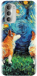 Husa din silicon compatibila cu Motorola Moto G52 / G82 - model Doggy Night 