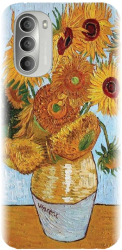Husa din silicon compatibila cu Motorola Moto G52 / G82 - model Sunflowers 2 