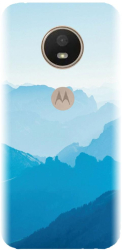 Husa din silicon compatibila cu Motorola Moto G5s - model Blue Mountain Crests 