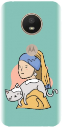 Husa din silicon compatibila cu Motorola Moto G6 - model Girl With A Pearl Earring 