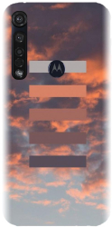 Husa din silicon compatibila cu Motorola Moto G8 Plus - model Nori De Foc 
