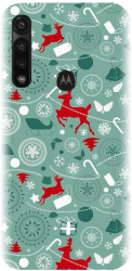 Husa din silicon compatibila cu Motorola Moto G8 Power Lite - model Sarbatori De Iarna 1 