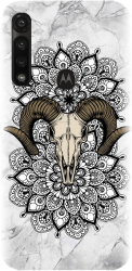 Husa din silicon compatibila cu Motorola Moto G8 Power Lite - model Tatoo Art Goat 