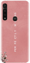 Husa din silicon compatibila cu Motorola Moto G8 Power - model Perfectly Wrong 
