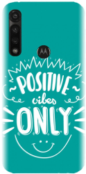 Husa din silicon compatibila cu Motorola Moto G8 Power - model Positive Vibes 