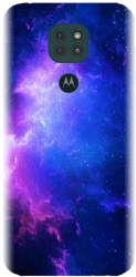 Husa din silicon compatibila cu Motorola Moto G9 Play - model Purple Space Nebula 