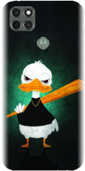 Husa din silicon compatibila cu Motorola Moto G9 Power - model Duck With A Bat 