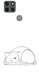 Husa din silicon compatibila cu Motorola Moto G9 Power - model Sailor Moon Neko 
