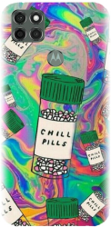 Husa din silicon compatibila cu Motorola Moto G9 Power - model Trippy Pills 
