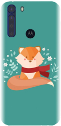 Husa din silicon compatibila cu Motorola One Fusion Plus - model Winter Fox 