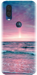 Husa din silicon compatibila cu Motorola One Vision / P40 - model Ocean 