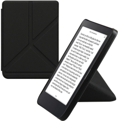 Husa kwmobile pentru Kobo Clara 2E Piele ecologica Negru 60051.01