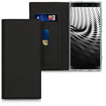 Husa pentru Sony Xperia XA2 Plus Piele ecologica Negru 45821.01 