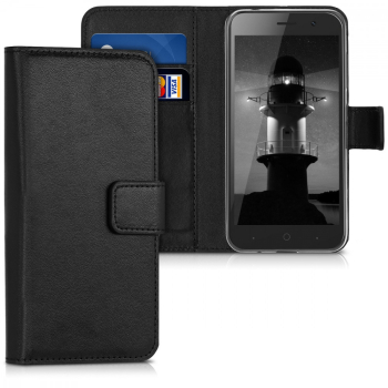 Husa pentru ZTE Blade A520 Piele ecologica Negru 43438.01 