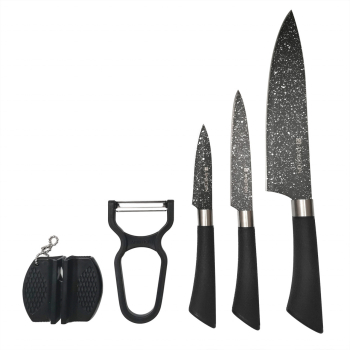 Set cutite AMBITION Orion 5 piese include ascutitor cutite si curatator legume 