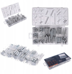 Set de 200 arcuri metalice de intindere si compresie de diferite dimensiuni 