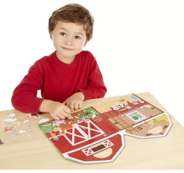 Abtibilduri pufoase la ferma melissa and doug 