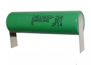 Acumulator LI-ION 18650 2500mAh 20A SAMSUNG cu terminale in U 