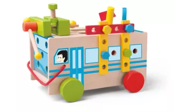 Autobus de asamblat din lemn Woodyland 