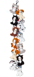 Breloc din plus cu animalut de companie 12 cm 