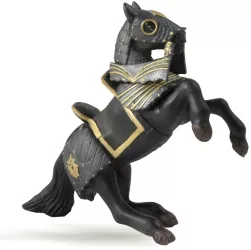 Cal negru in armura - Figurina Papo 