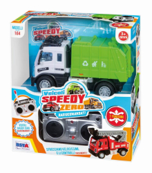 Camion cu radiocomanda pompieri/deseuri/macara 