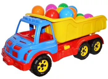 Camion plastic 60 cm + mingiute - ROBENTOYS 