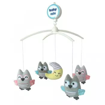 Carusel muzical Baby Mix bufnite gri 
