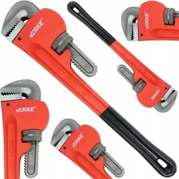 Cheie reglabila tip Mops Stillson pentru tevi la 90° deschidere 80mm lungime 600mm CR-MO 