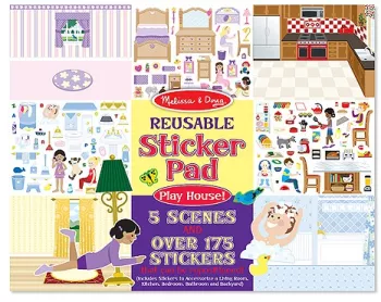 Colectia de abtibilduri reutilizabile casa mea melissa and doug 