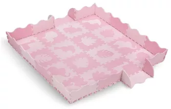 Covoras de joaca puzzle 150x150 cm momi zawi - pink 