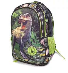 Ghiozdan 3 fermoare Dinozaur 